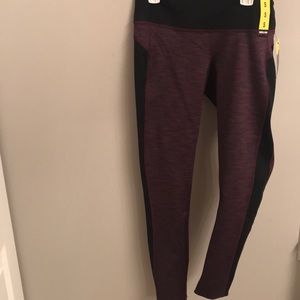 NEW WITH TAGS Maroon and black leggings